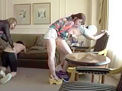 02860,Woman writhing in lewd play