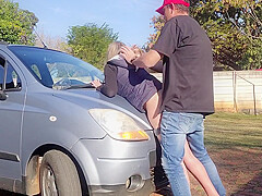 18 Year Old Stepdaughter Fucked On Her First Car