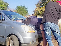 18 Year Old Stepdaughter Fucked On Her First Car