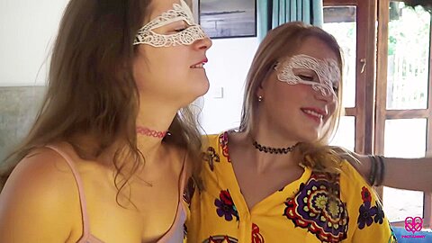 2 Girls Changed Dildo For Real Dick