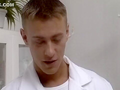 A Beautiful Blonde German teen 18+ Gets Fucked By Two Horny Doctors