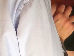 A Handshake With A Milf That Ended As A Passionate Blowjob With Boobs Cumming