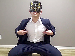 A Perverted Businessman Gets Horny On His Way To Work And Ejaculates Profusely In His Suit