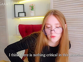 A Trip To A Psychologist Ended With Sex With A Cute Girl In Stockings