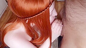 A Very Thick Penis Easily Fits In The Mouth Of A Red-haired Beauty - Vasilisaelstik