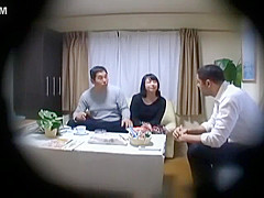 A exchange student 18+ fucks the wife, Step daughter and other from the family