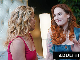 ADULT TIME - Siri Dahl And Charlie Forde SCISSOR & 69 To End First Date With A BANG!