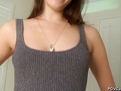 Addie Juniper In Pov Creampie Eating With Pussy Full Of Cum And Chastity