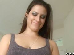 Addie Juniper In Pov Creampie Eating With Pussy Full Of Cum And Chastity
