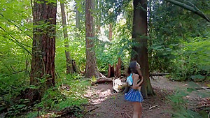 Adorable teen 18+ Face Fucked In Public Park