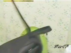 After pissing on toilet the Asian cutie reaches orgasm