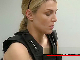 Alledged criminal gets stripped down and fucked by horny milf cops