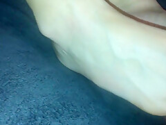 Amateur Footjob #64 My Wife Want Me To Fuck Her Soles Hard, Intense Cumshot
