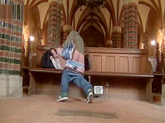 Amateur sex in church