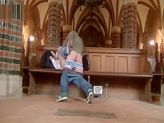 Amateur sex in church