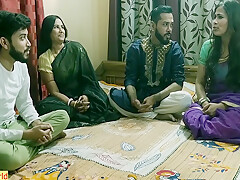 Amazing Hot Sex  indian Hot Bhabhi Swaping With Step brother! Hindi Hot Family Sex 16 Min