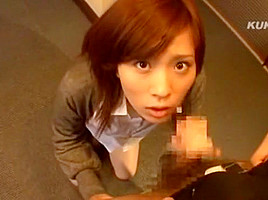 Amazing Japanese model Rin Sakuragi in Crazy POV, Blowjob JAV scene