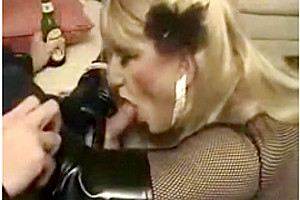 Amazing amateur shemale video with Blonde scenes