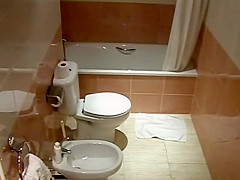Amazing masturbation in the bathroom