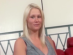 An Attractive Blonde Lady From Germany Gets Her Pussy Destroyed