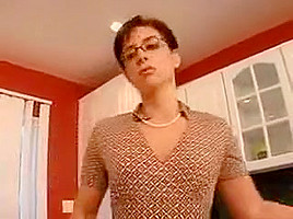 Anal Step mom cut in the kitchen