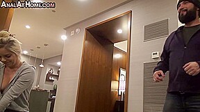 Anal amateur babe assfucked with ATM BJ by BF at home