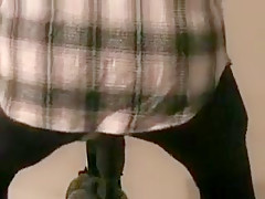 Anal in tights and hiking boots