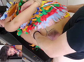 Anally rammed sub Xaya mouth fucked