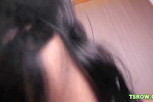 Andressa Paiva In Ts Gives Blow And Fucks Bareback A Guy