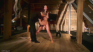 Angel S And Bella Angel - Gives Perfect Blowjob To Bdsm Master While Fucked By Sex Machine