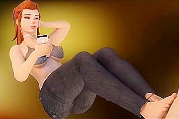Anime Bombshells Use Their Sexy Feet To Massage Dicks In A Compilation