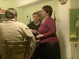 Anna Devot - Anna Serves 2 Young Men In The Cafe First, T