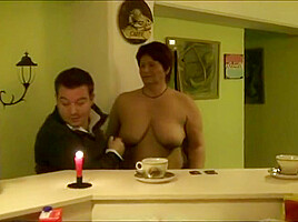 Anna Devot - Anna Serves 2 Young Men In The Cafe First, T