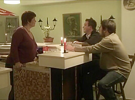 Anna Devot - Anna Serves 2 Young Men In The Cafe First, T