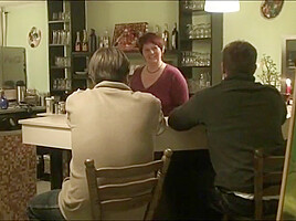 Anna Devot - Anna Serves 2 Young Men In The Cafe First, T