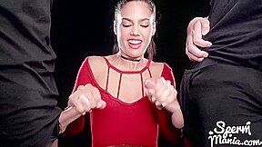 Apolonia Lapiedra In Uses Cum To Stroke A Bunch Of Dicks