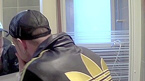 Arab sucked and fuck a gay in bathrroom - CrunchBoy