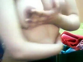 Arab teen 18+ On Chatroulette Plays With Her Big Tits