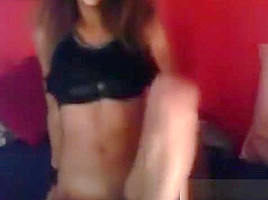 Arab teen 18+ On Skype Masturbates For Me With A Dildo