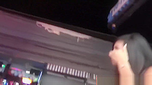 Asian Bar Girl Gets Naked