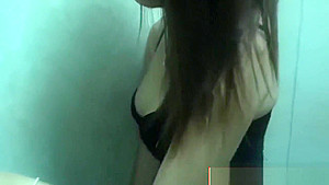 Asian Bar Girl Gets Naked