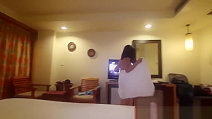 Asian Bar Girl Gets Naked
