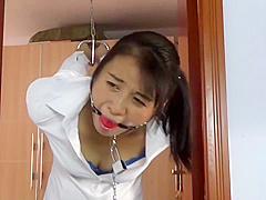 Asian Girl Gagged And Toe Tied