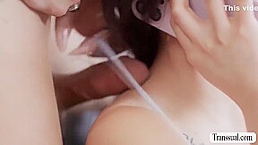 Asian Hottie Gets Pussy Banged By Her Horny