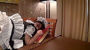 Asian maid having her pussy gouged