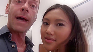 Asian teen 18+ gets analized