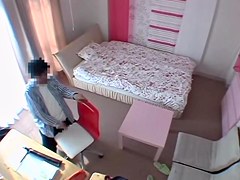 Asian tempting bimbo gets caught on during really intense action