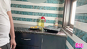 Aunty Gave Me Relief With Love In The Kitchen