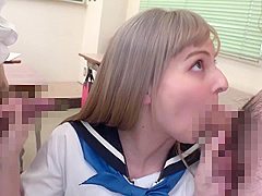 B3D0202-Blonde girl fucking in classroom after school