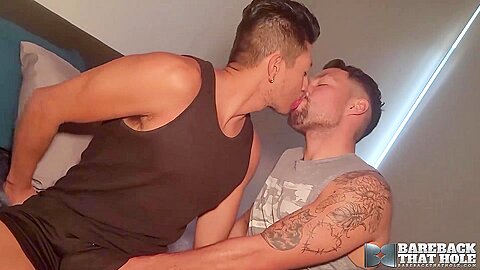 BAREBACKTHATHOLE Tattooed Men Hot Bareback Compilation